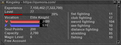 Signature for player Kingsley