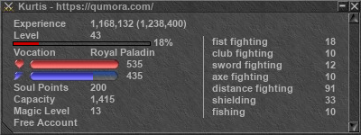 Signature for player Kurtis