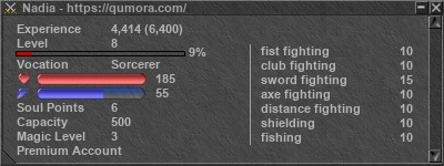 Signature for player Nadia