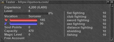 Signature for player Tester